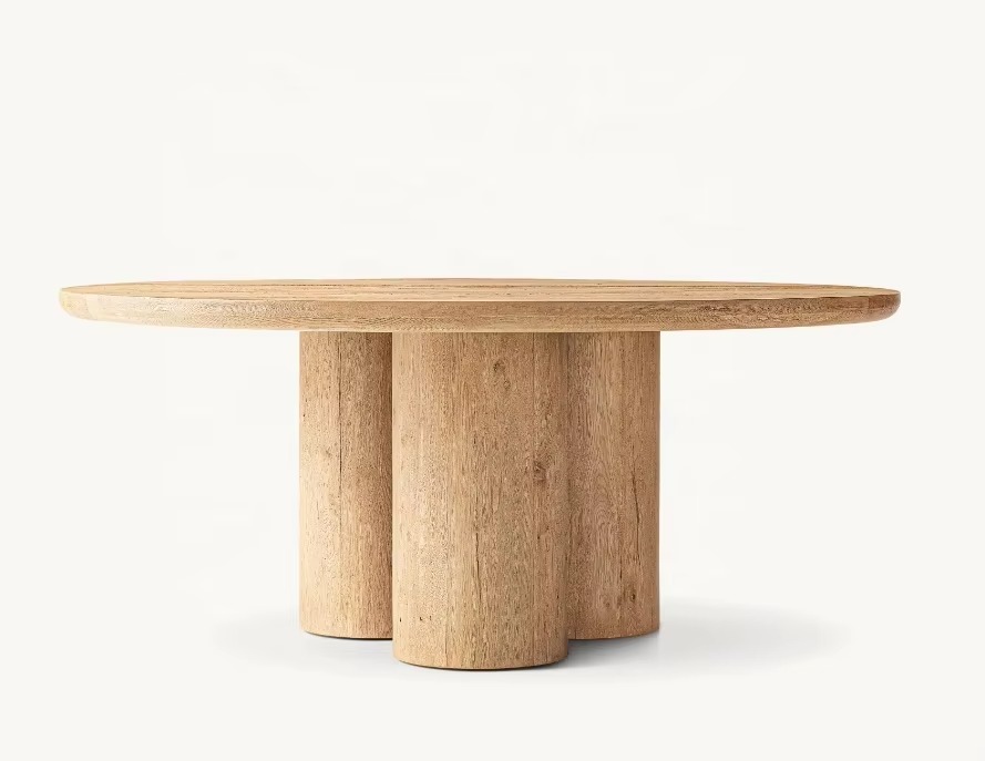 Picture of American Modern Simple Dining Room Aero Wood Oval Dining Table